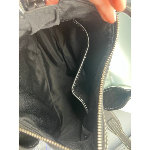 3.1 Phillip Lim Pashli Moto Nylon Satchel in black with silver-tone hardware - Picture 7 of 9